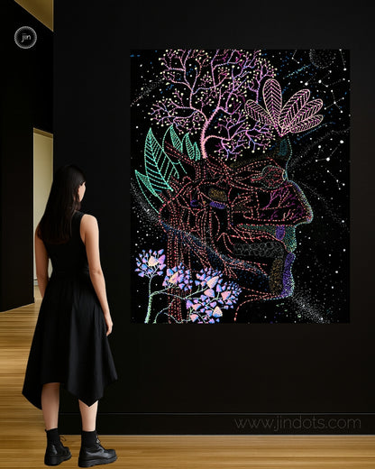 Forest Foresight - Original Artwork by Jindots