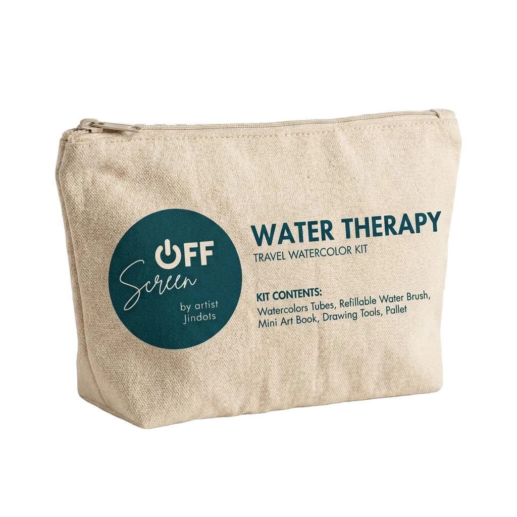 Water Therapy: Travel Watercolor Kit for Screen-Free Creativity