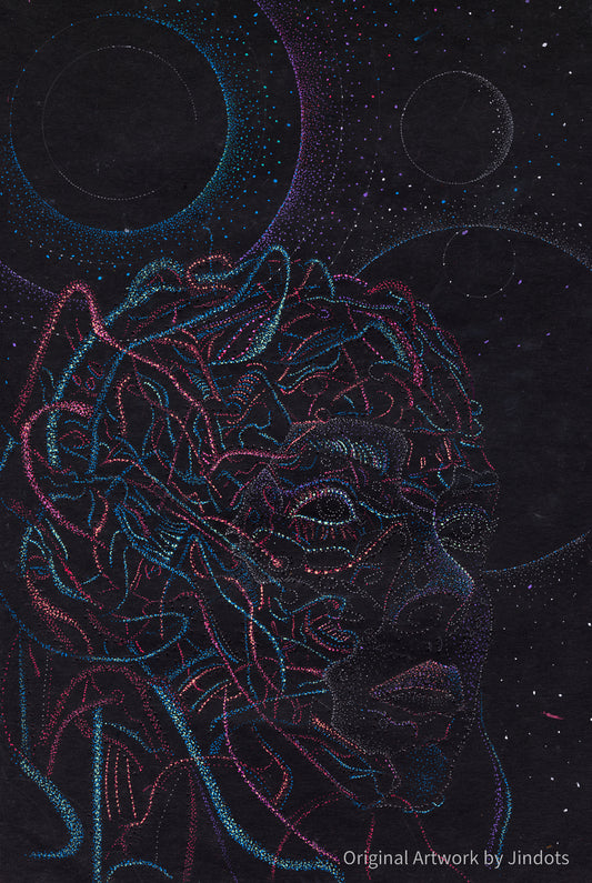 Artificial Intelligence and Human Creativity - Original Artwork by Jindots