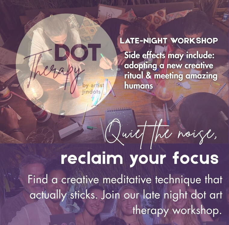DOT Therapy: Group Art Workshop guided by artist Jindots