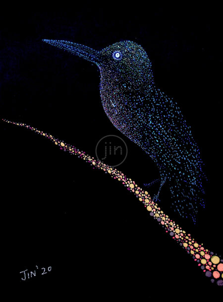 acid-crow-psychedelic-artwork-pointillism-art-trippy-glow-inthedark-jin-dot-art-dotwork-art